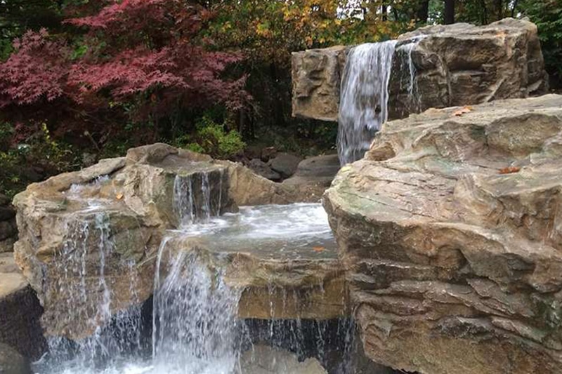 rock water feature in denver