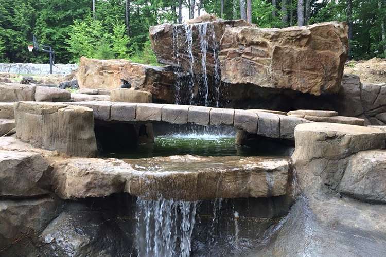 falling water landscaping J&S Landscape Boulder