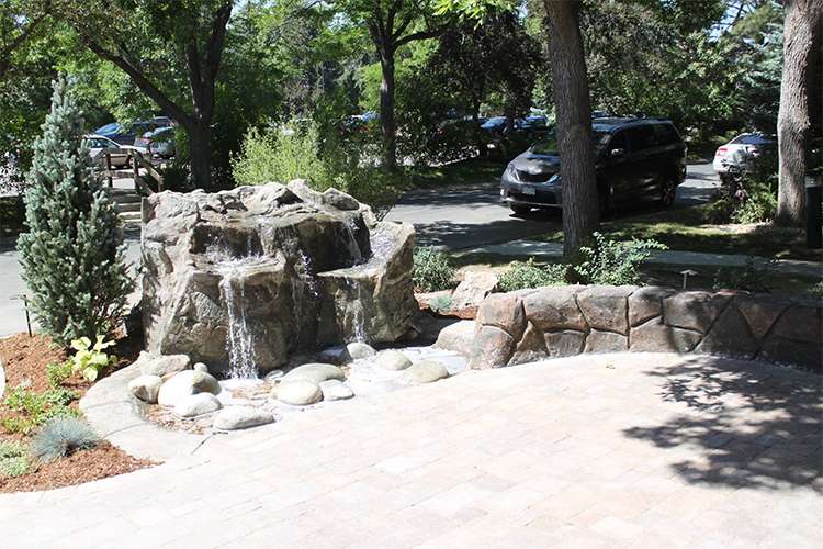 water feature in park J&S Landscape Boulder