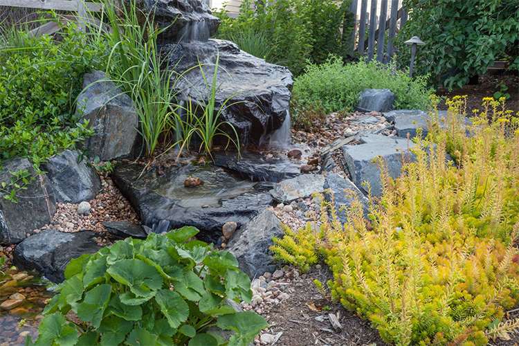 water feature J&S Landscape Boulder